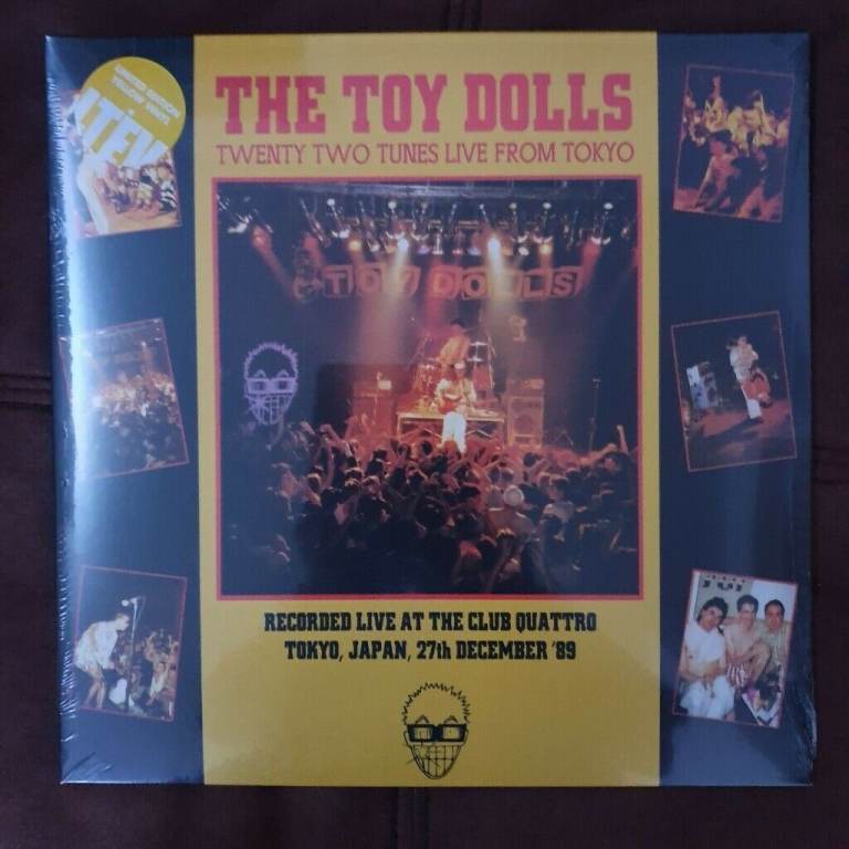 Toy Dolls Live Tokyo Yellow Vinyl Double LP New/Sealed