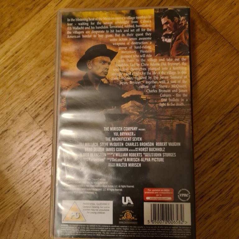 The Magnificent Seven VHS Tape