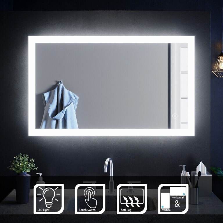 New Led Bathroom Mirror 1000 x 600mm T1 RRP £235 Our Price £110