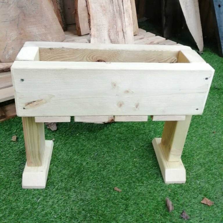WOODEN PLANTERS 500mm x 420mm x 190mm. Only £20 ea.