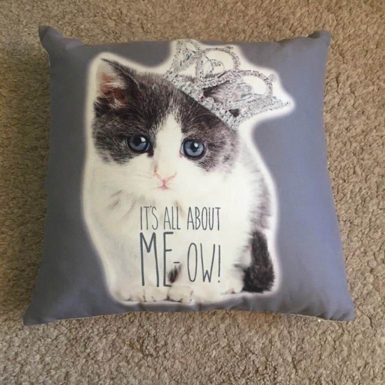 Its All About Me-ow! Cushion, Brand New