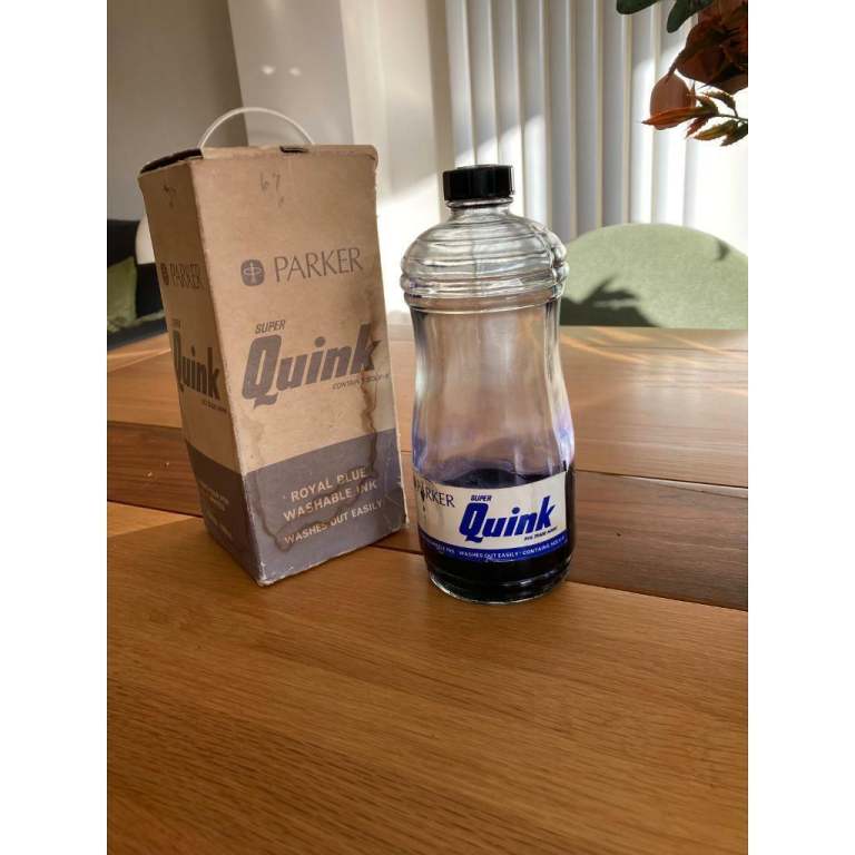 Vintage QUINK ink bottle 