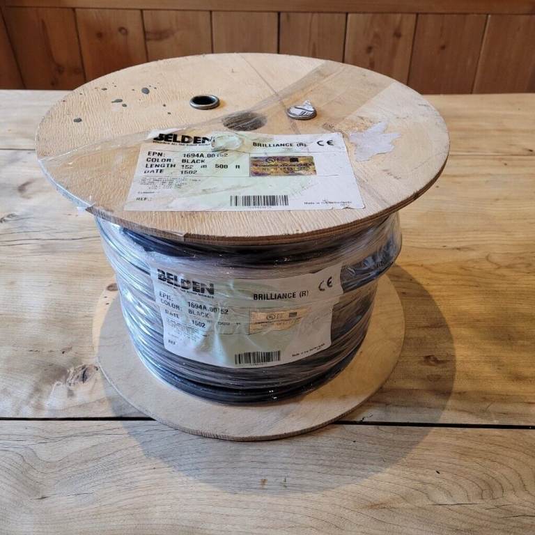 Belden 1694a 152M Coaxial Cable Reel 18 AWG Sealed