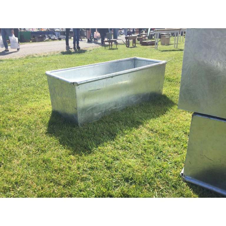 4 ft Galvanised Water Trough Planter Feature Raised Bed Garden Feature