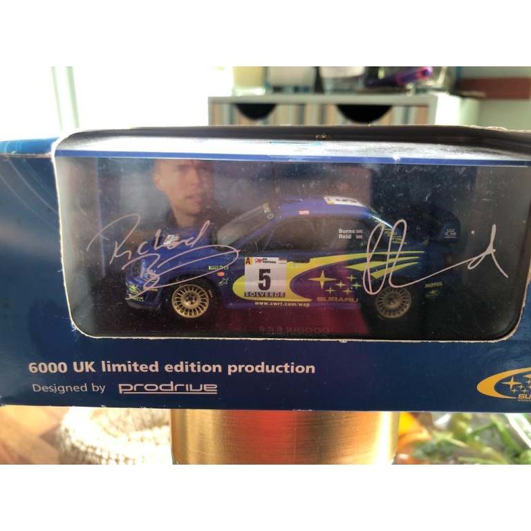 Subaru die cast rally team car
