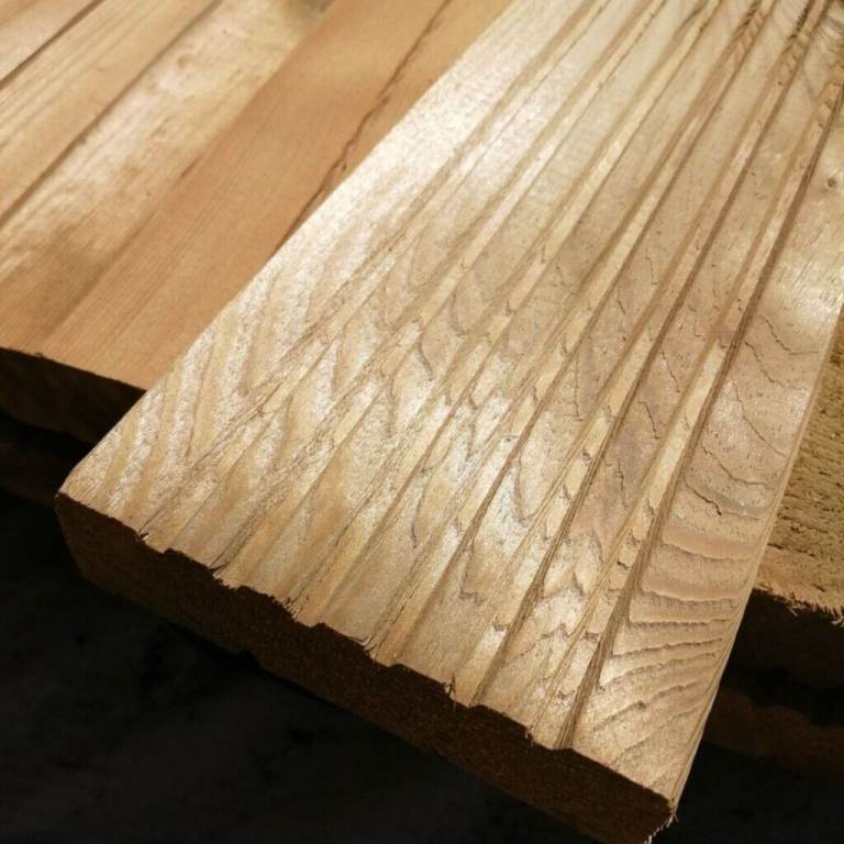 Extra Thick Decking Grooved Both Sides 3.6m (38mm x 125mm) NOW ONLY £10