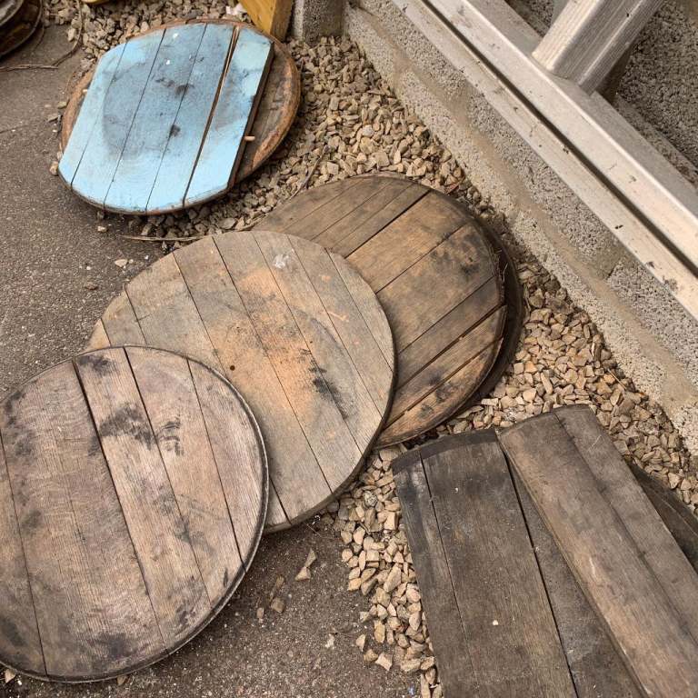 Whisky barrel lids approx 500 wide some good ones