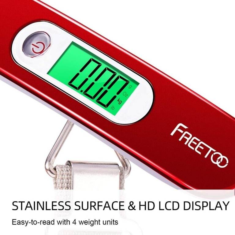   FREETOO Portable Luggage Scale Digital Travel Scale Suitcase Scales
