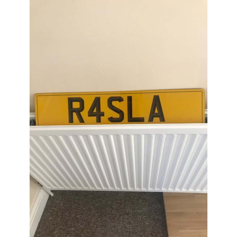 Car Number Plate R4SLA 