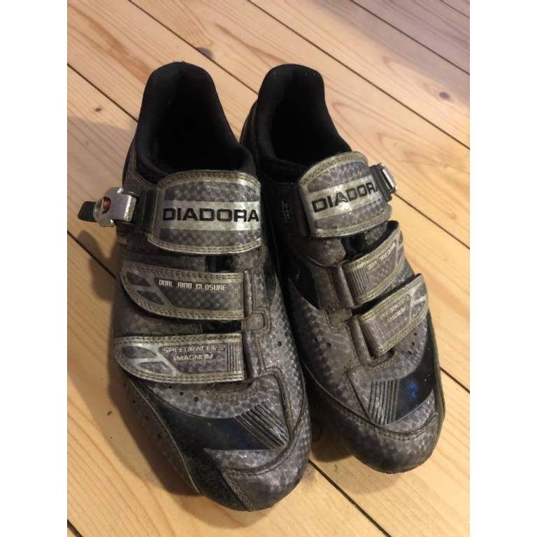 Diadora SPD and 3 bolt cycling shoes 8/42