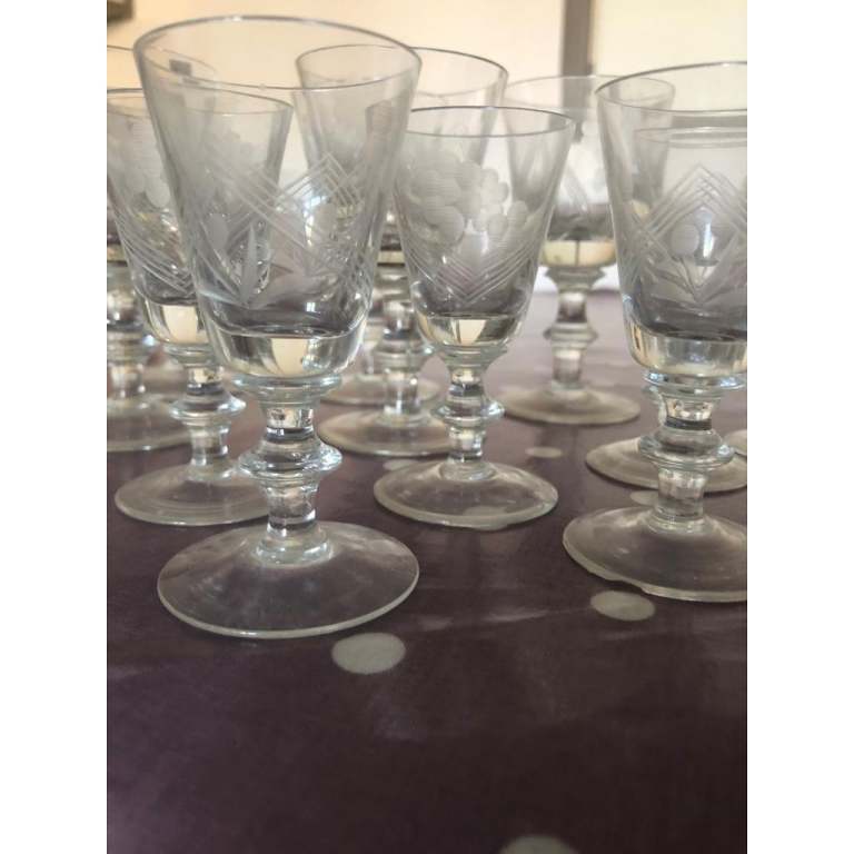 Antique Sherry glasses 