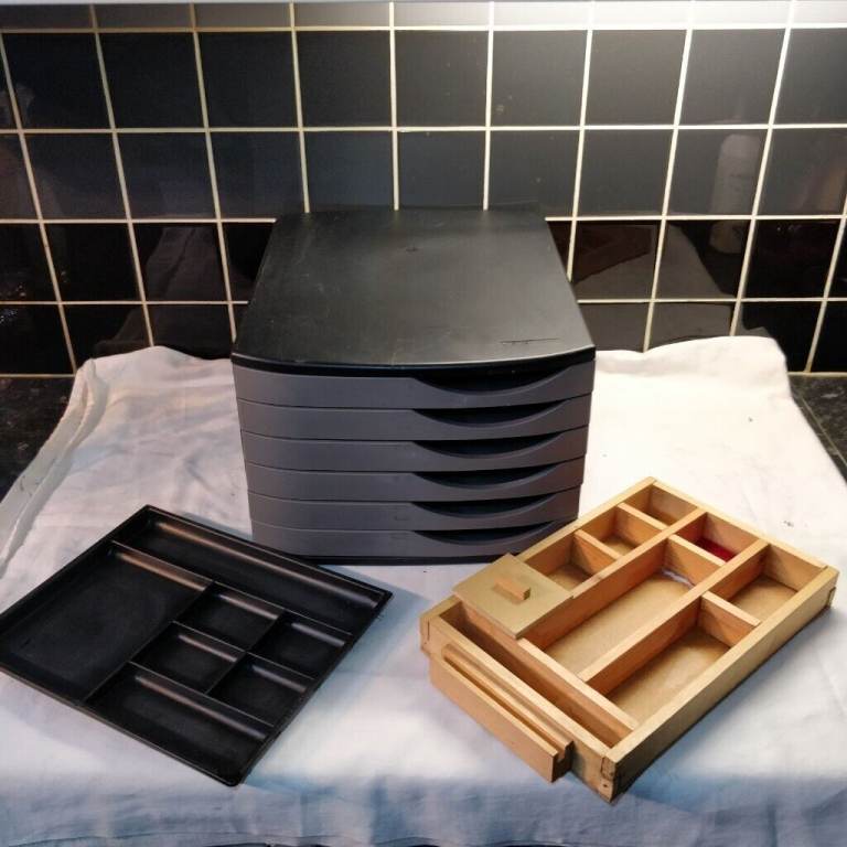 6 Drawers Filing Organiser & 2 x Stationery Organisers