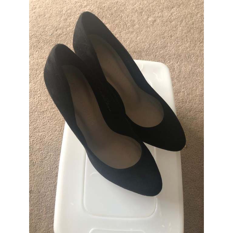 M&S Ladies Black Suede shoes size 4.5