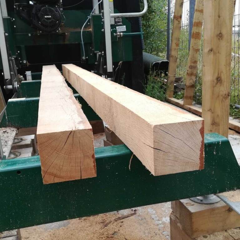 Oak Posts 100mm x 100mm x 2.4m. £26.00 ea.