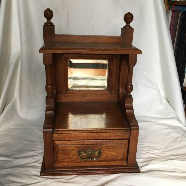 Antique Dresser Top Mirror and Drawer