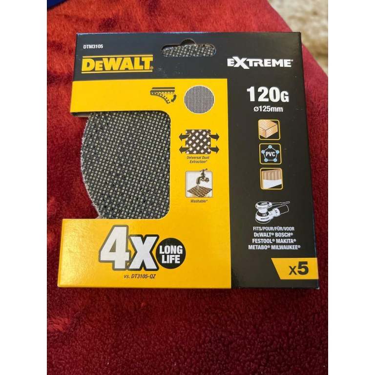 Dewalt DTM3105-QZ Sanding mesh, One Size, Set of 5 Pieces,new