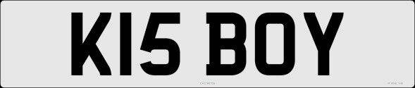 PERSONALISED REGISTRATION NUMBER PLATE * K15 BOY * / KISBOY Only Serious Offers Invited Over £6,000