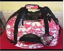 Pet dog/cat floral design carry bag