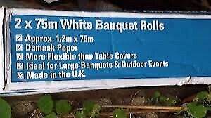 White strong endless roll of paper