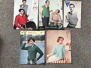 1950s/1940 adult knitting patterns