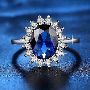 Red and blue stone rings - various sizes