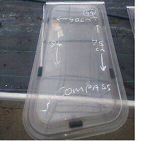 Compass caravan front nearside window