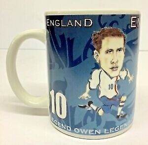 Michael Owen England Cup Collectible Ceramic Football Mug