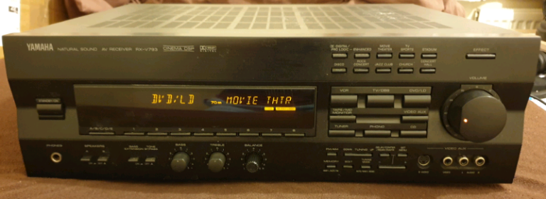 YAMAHA RX-V793 5.1 Audio Video AV Receiver TUNER AM FM Dolby Digital H