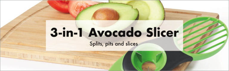 KONNECT LIFE PREMIUM 3 IN 1 AVOCADO SLICER TOOL 100% SAFE SCOOP SLICER NON SLIP.