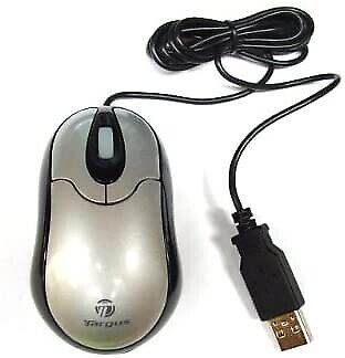 Targus Mini Travel USB Optical Scroll Wheel with Blue LED Light for Laptops/Desktop PC