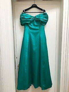 Pair of Bridesmaids Dresses - Stunning Jade Green with Matching Tiaras