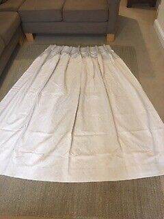 3 x Fully lined, made to measure brocade curtains with black out lining