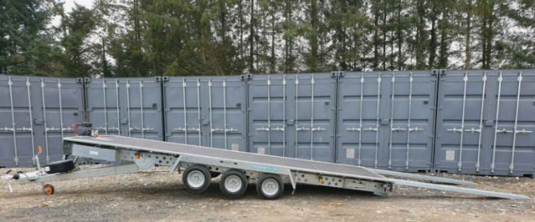 CAR TRANSPORTER TRAILER TILT BED WOODFORD 18 x 7' 3" TRI AXLE RECOVERY