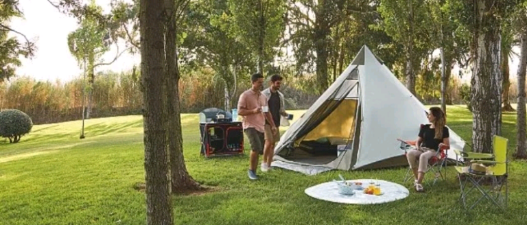 Ozark Trail Khaki 8 Person Teepee Tent, brand new sealed