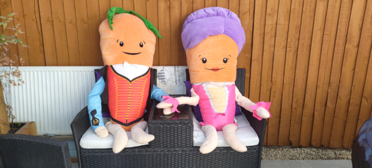 Kevin and Katy carrot. ( Large carrots)