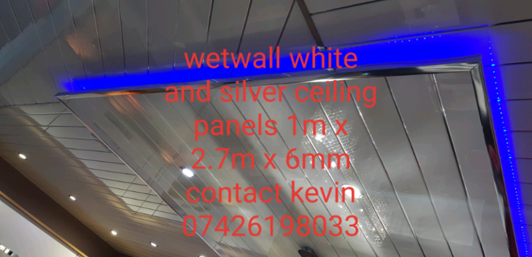 Wetwall ceiling panels 