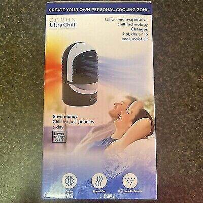 Zaahn Ultra Chill Portable Personal Air Cooler - Black/Green x2