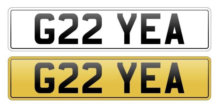G22 YEA - BMW - Cherished Registration Private Number Plate