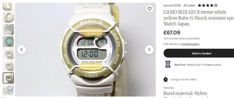 CASIO Watch. Casio Baby-G X-treme BGX-120 Japan Y
