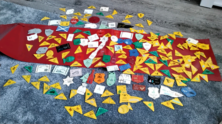 200 caravan club campsite badges 