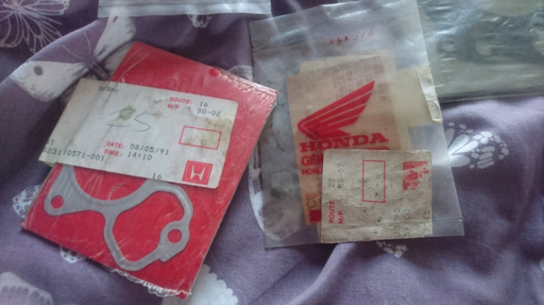 Old motorcross gaskets 