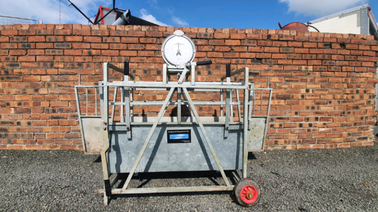 Bateman galvanised sheep lamb weigh scales farm livestock tractor 