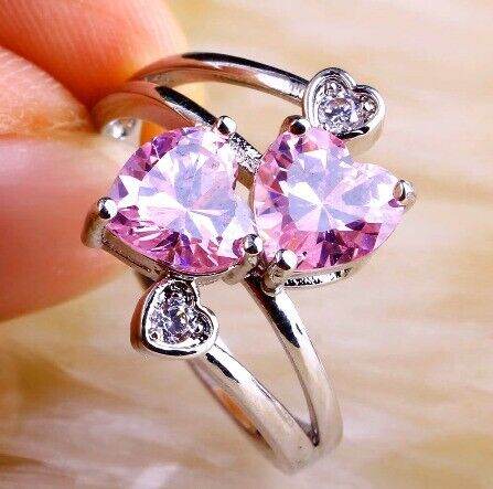 Heart shaped rings - all brand new - various sizes