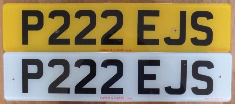 Personal Car Number Plate