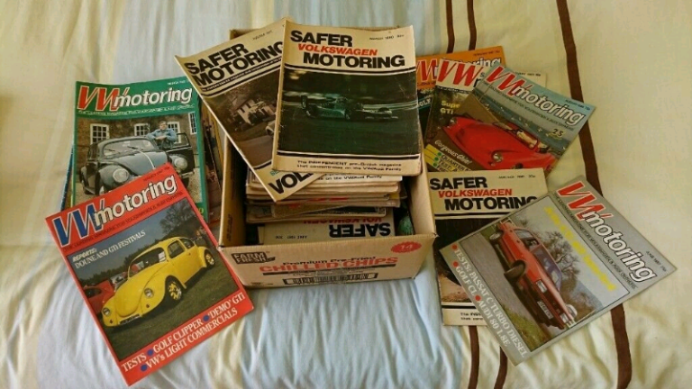 LARGE COLLECTION OF VW MOTORING & SAFER VOLKSWAGEN MOTORING MAGAZINES.