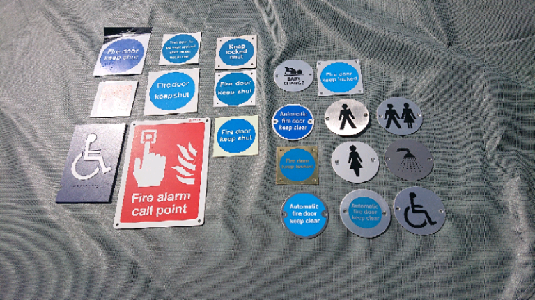 Various commercial building, office, restaurants & property signs