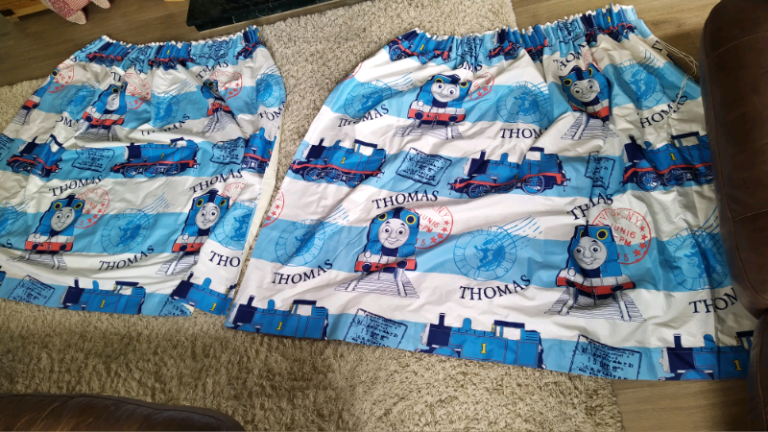 Thomas the tank engine lined blackout thermal curtains Approx.53''x66''