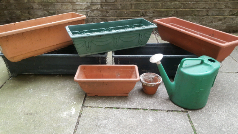 GARDENING JOB Lot - PLANT and FLOWER POTS Pre Owned