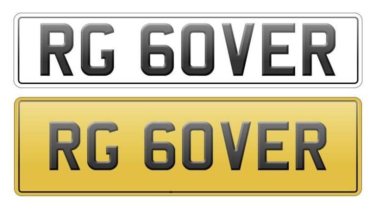 Range Rover Evoque Velar Cherished Private Registration Plate RG 60VER