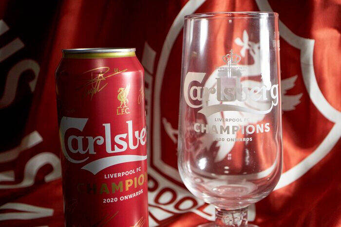 Carlsberg Liverpool FC Champions 2020 onwards pint beer glass lfc gift